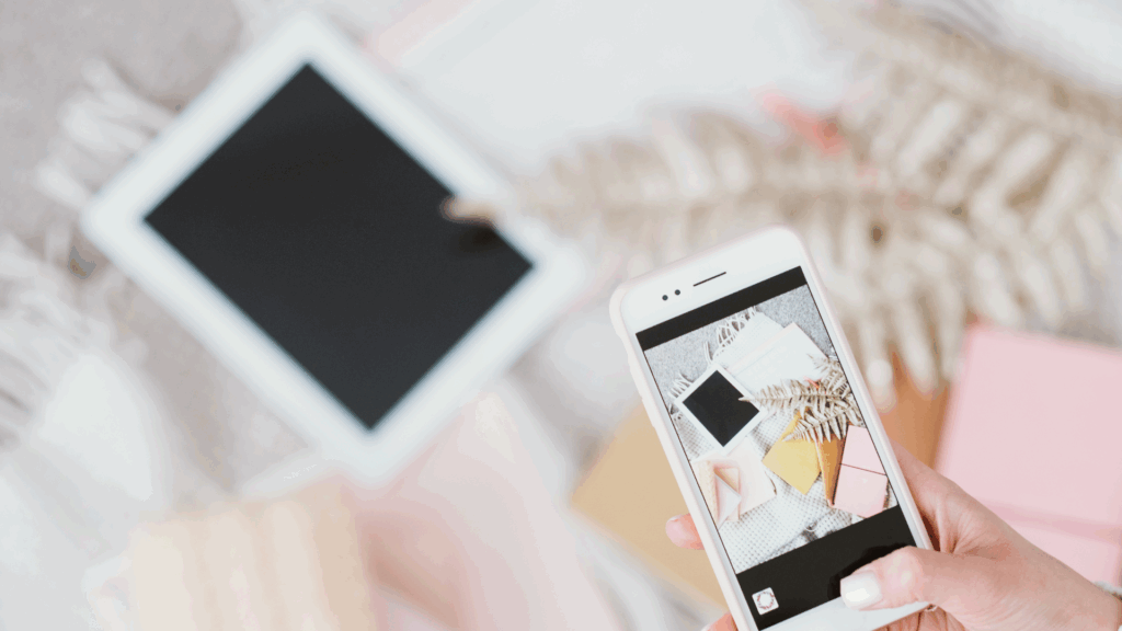 A person taking pictures for their social media account.